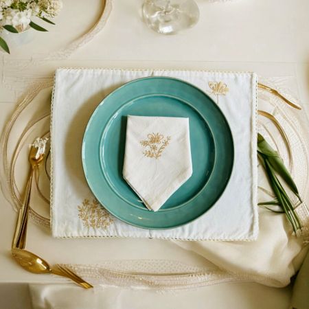 Anthophile Placemats – Set of 2 – BEIGE